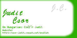 judit csor business card